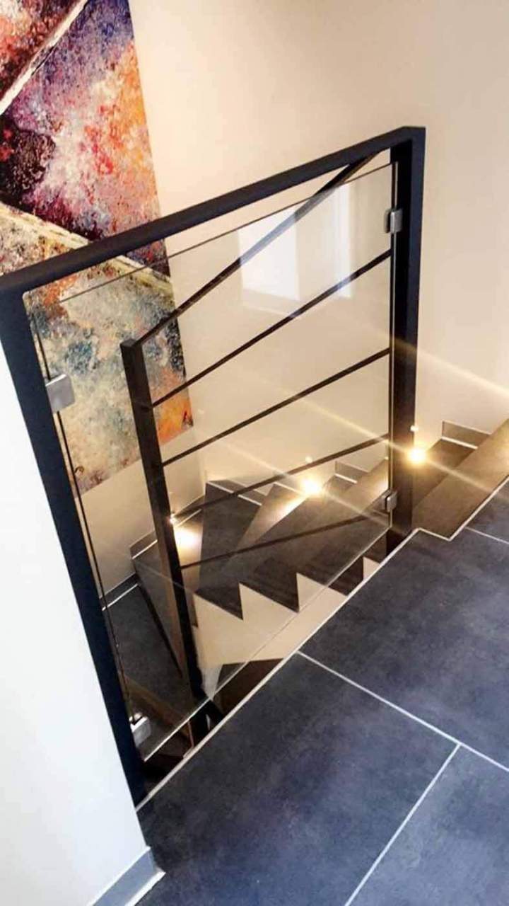 Pose de garde corps et rampes Borgo